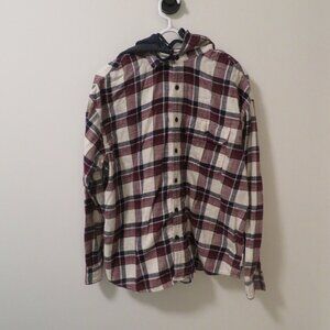 American Eagle hooded flannel shirt. Super Soft. Excellent Condition. Size XL.